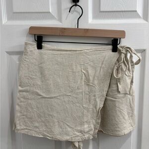 American Eagle Linen-like Wrap Skort